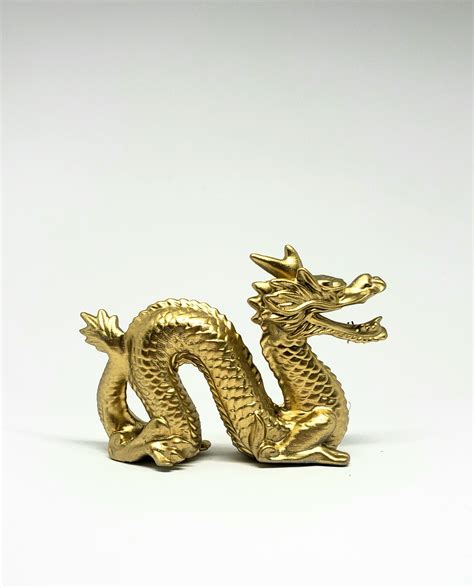 Chinese Feng Shui Dragon Figurine Statue For Luck And Success Etsy