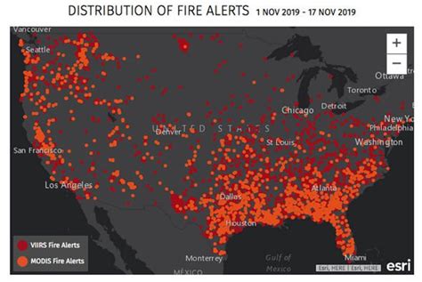 Usa Fires Mapped The Shocking Extent Of Fires Burning Across America