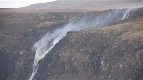Amazing Footage Shows Waterfall On The Isle Of Skye Flowing Backwards