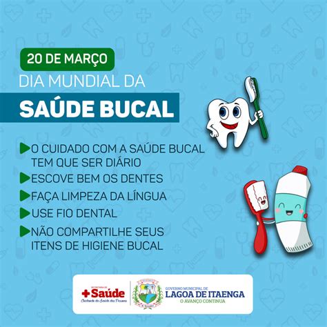 Dia Mundial Da Saúde Bucal Prefeitura De Lagoa De Itaenga