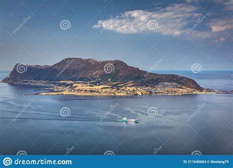 Beautiful Landscape Of The Norwegian Sea Fjords At Sunny Day Norway