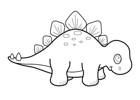 Cute Dinosaurs Coloring Page - Coloring Home
