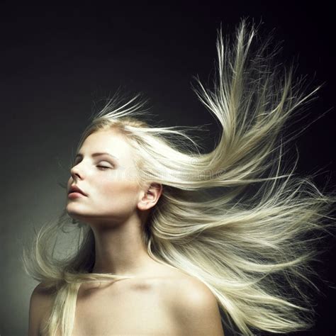 Beautiful Woman With Magnificent Hair Stock Photo Image Of Human