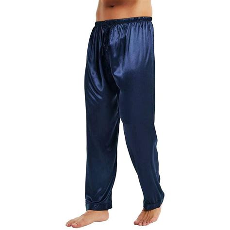 Mens Silk Pajamas Pants Sleep Bottoms 100 Silk Pyjamas Pants Long Sil