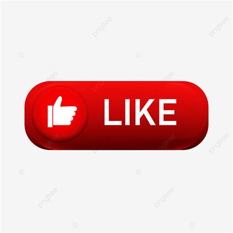 Like Youtube Clipart Vector Red Youtube Like Button Media Icon Media
