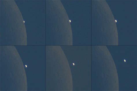 Venus Encounters The Moon Before Dawn