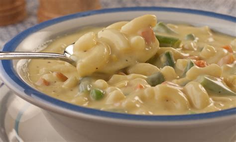 1 can campbell's® condensed cheddar cheese soup. Macaroni and Cheese Soup - Easy Home Meals