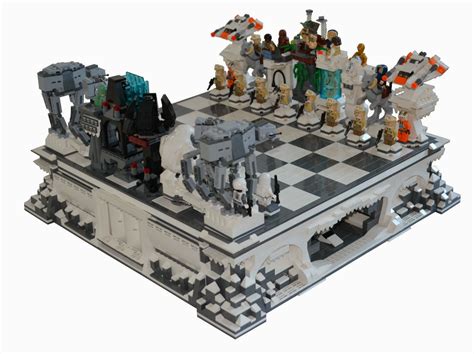 Star Wars Miniatures Lego Star Wars Giant Chess Moc Episode 5 Hoth
