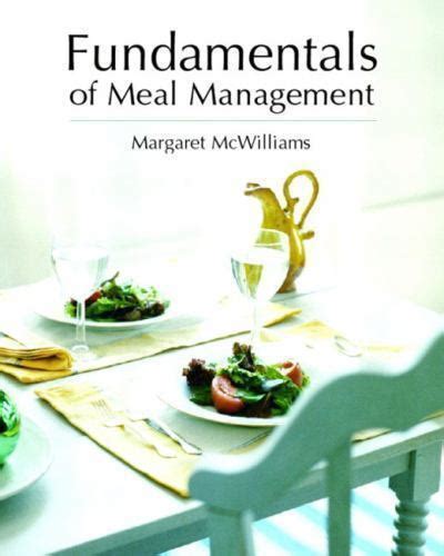 Fundamentals Of Meal Management By Margaret Mcwilliams 2004 Trade