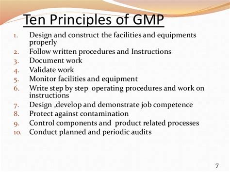 Good Manufacturing Practice Gmp