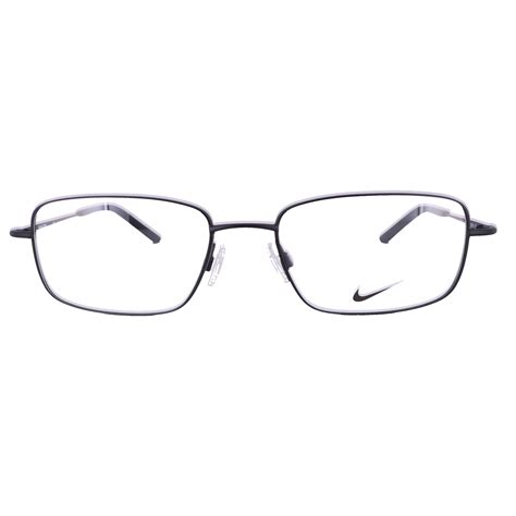 nike eyeglasses 8183 002 satin black rectangle unisex adults 54x18x140 886895417969 ebay