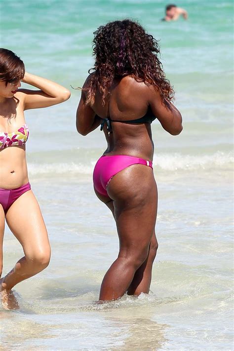 Serena Williams Exposing Sexy Body And Hot Ass In Bikini On Beach Porn