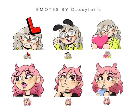 Create Custom Twitch Emotes By Axxylotls Fiverr