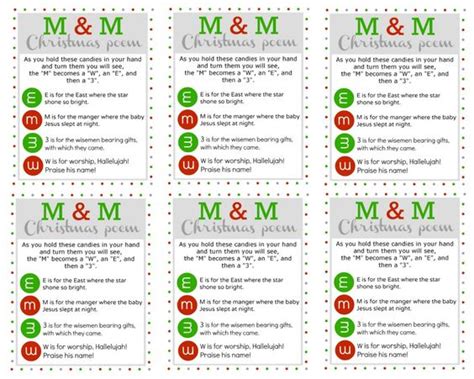 Free interactive exercises to practice online or download as pdf to print. M & M Christmas Poem Tags | christmas | Pinterest | Trees ...