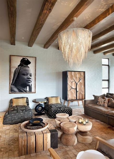 Modern Bohemian Salas Africanas Interior De Design Decoração Sala Estar