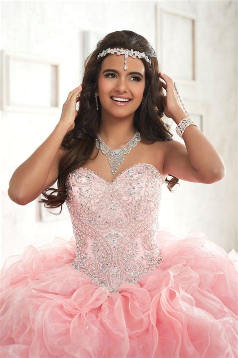 Strapless Ruffled Quinceanera Dress By House Of Wu 26848 Abc Fashion