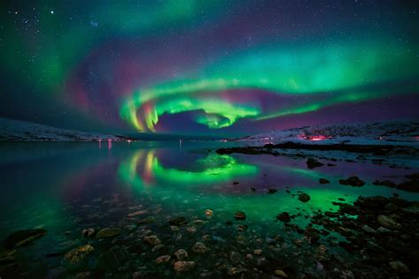 Aurora Boreale Hd Sky Dance Aurora Borealis Over Lake Pepin Northern