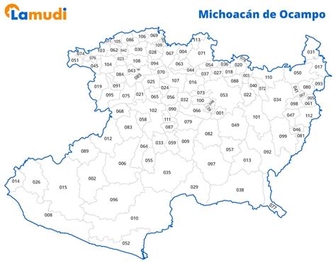 Mapa De Michoac N Con Divisi N Territorial Y Municipios Lamudi