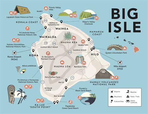Velký Bariérový útes Výskyt Opravář Big Island Hawaii Map Spisovatel