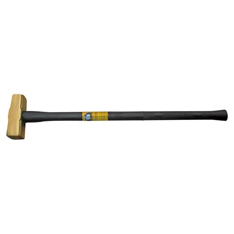 Brass Sledge Hammer Rubber Handle 14 Pound 7hbrfrh14 Klein Tools