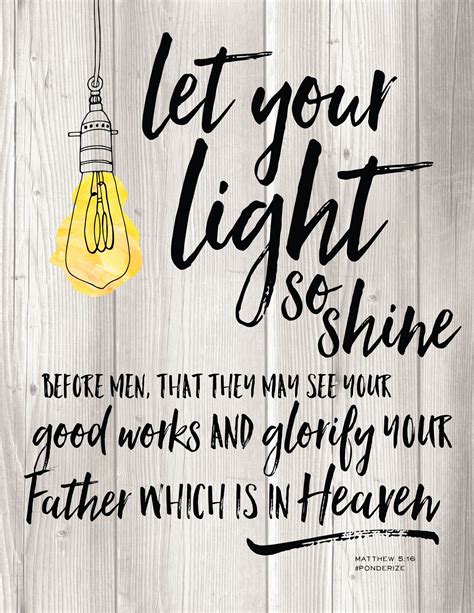 Let Your Light So Shine Free Printable Shine Quotes Lds Quotes