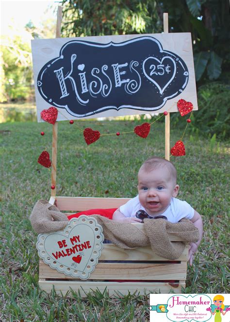 Valentines Day Kissing Booth Photo Prop Tutorial Baby