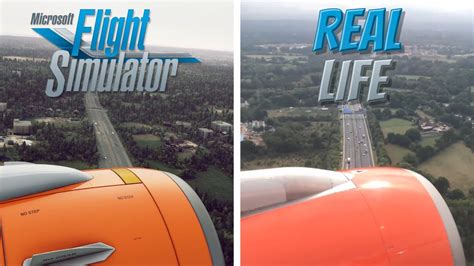 Microsoft Flight Simulator Fs2020 Vs Real Life Landing In Gatwick