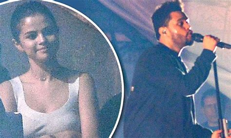 Selena Gomez Watches The Weeknd From The Sidelines Daily Mail Online