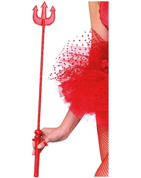 Devils Pitchfork Crop Red Costume Accessory