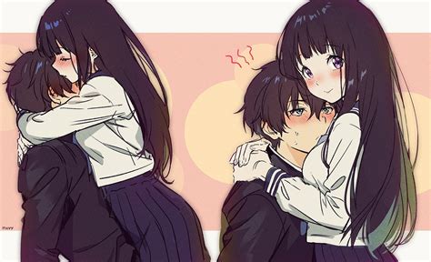 The anime is gonna be good but now i see why fake emos love it. Oreki & Chitanda Hyouka : AnimeBlush