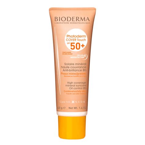 Protetor Solar Mineral Bioderma Photoderm Cover Touch Fps 50 Pele