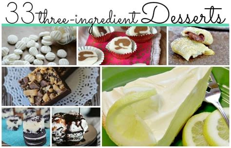 33 3 Ingredient Desserts