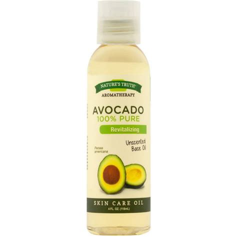 Natures Truth 100 Pure Unscented Skin Care Base Oil Avocado 4 Oz