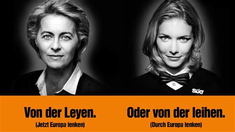 Ursula von der leyen, who is a confirmatory vote away from becoming the first female president of the european commission. Ursula von der Leyen: So wirbt Sixt mit der neuen "Europa ...