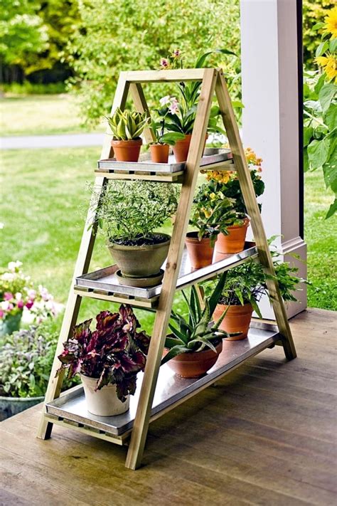Spice up the ladder shelving game by building this ladder shelf planter too. Develop Planter - Old wooden ladder as leaders of the ...