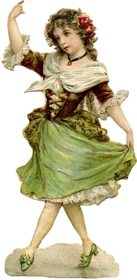 Pretty Young Dancing Girl Image The Graphics Fairy