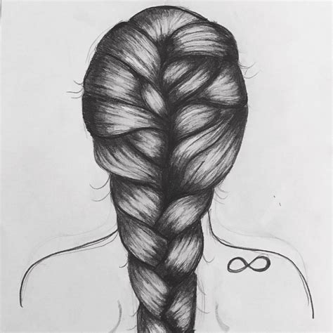 One Of My Favorites Braid Art Girl Infinity Drawing Sketch Hair