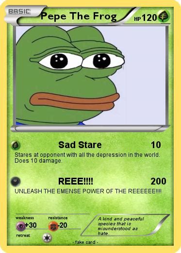 Pokémon Pepe The Frog 59 59 Sad Stare My Pokemon Card