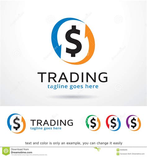 Trading Logo Template Design Vector Stock Vector