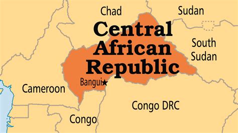 central africa world map