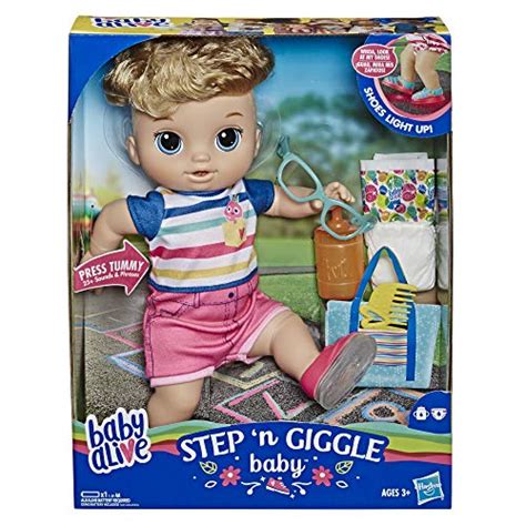 Baby Alive Step ‘n Giggle Baby Blonde Hair Boy Doll With Light Up Shoes