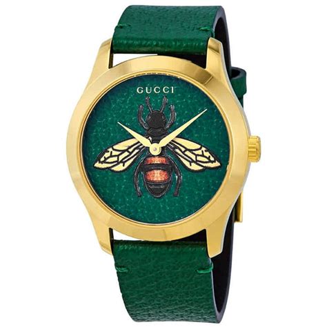 Gucci Gucci Womens G Timeless 126 Bee Quartz 38mm Watch Ya1264065