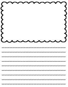 This ensures that your drawing will properly scan. lined copy paper with picture box kids - Google Search (With images) | Writing paper template ...
