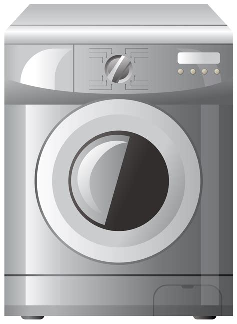 Washing Machine With Clothes Png