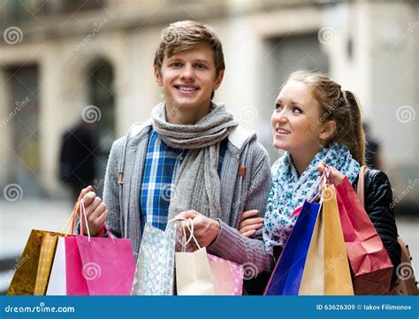 Couple Of Tourists Stock Image Image Of Carry Fall 63626309