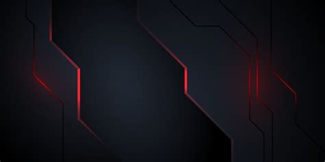 Premium Vector Modern Dark Abstract Background With Red Light