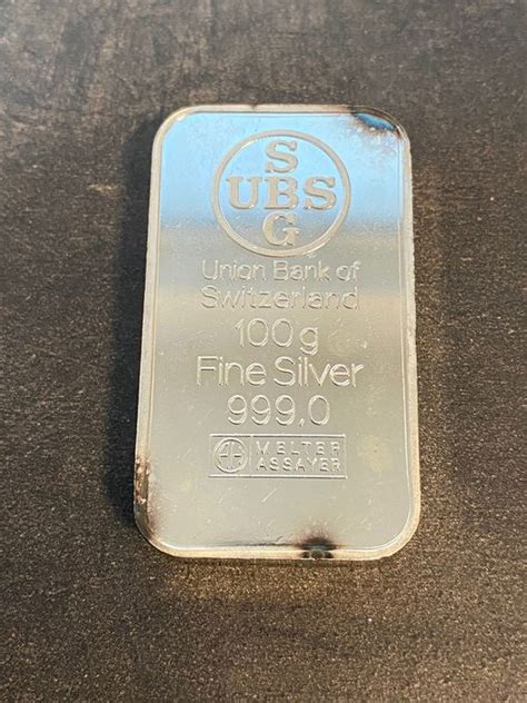 100 Gram Silver 999 Ubs Union Bank Of Switzerland Catawiki