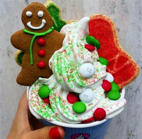 I scream for ice cream! Christmas Theme Ice Cream Dessert with Ginger Bread Man ...