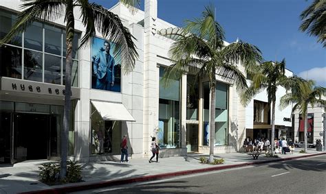 Rodeo Drive Shopping Beverly Hills Luxury Stores Free Image From