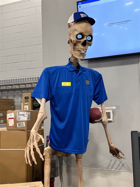 Everyone Meet Bonesy Our Latest Employee Its Sunday So Today Hes Ready For Football Rbestbuy